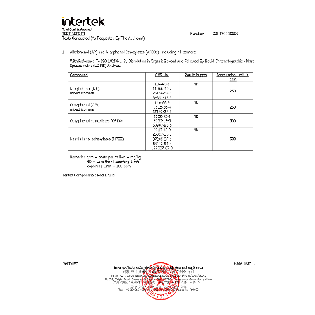 Environmental test report