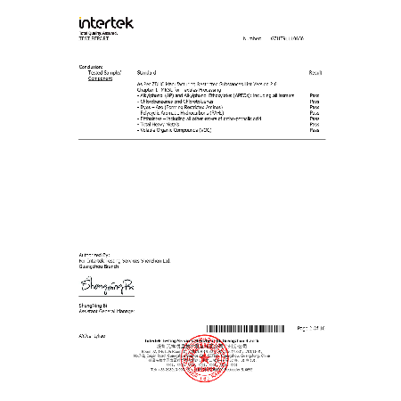 Environmental test report