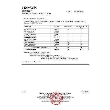 Environmental test report